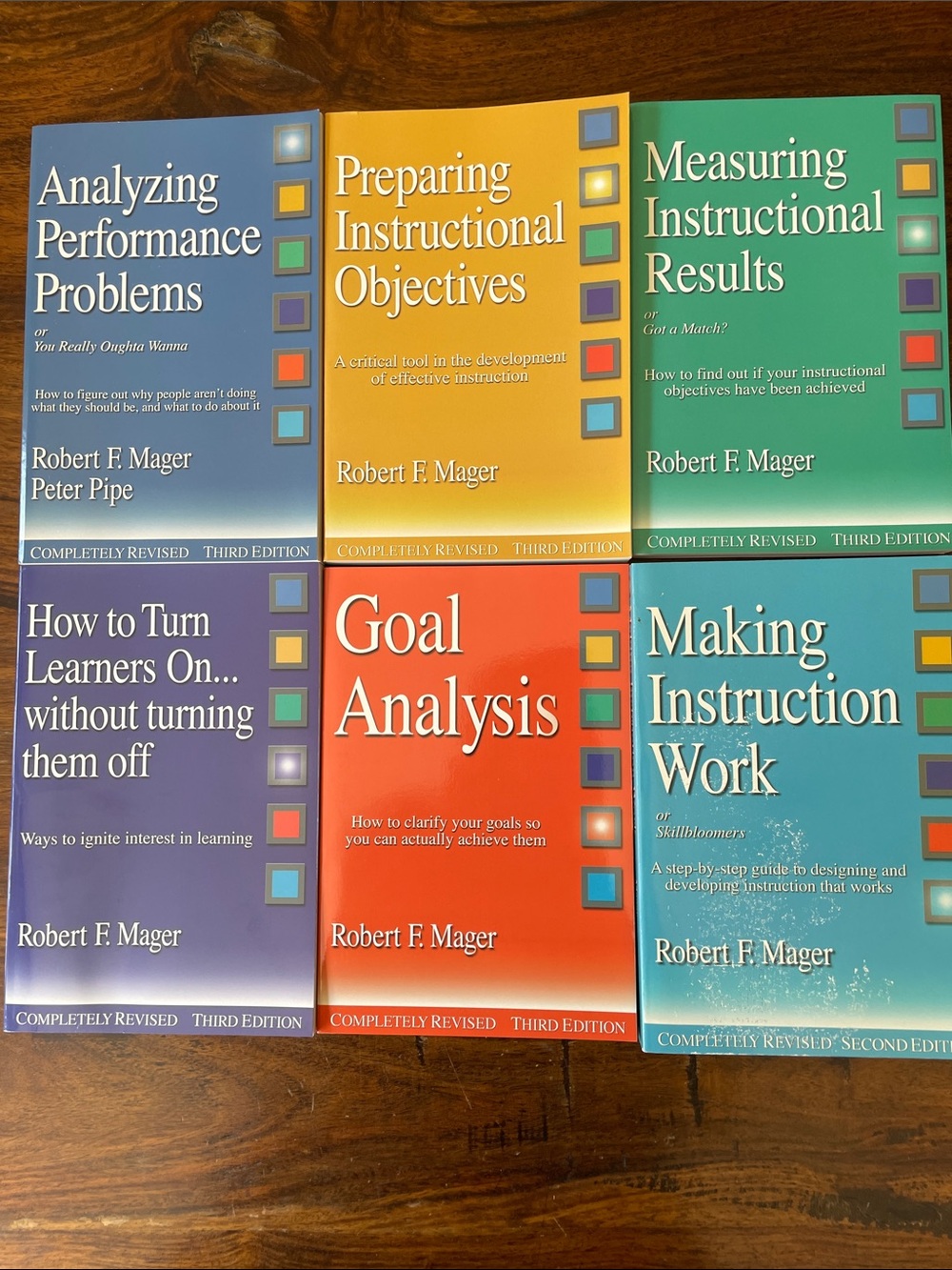 New Mager Six-Pack Book Boxed Set Robert F. Mager Revised Third Edition 1997